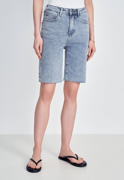 Длинные джинсовые женские шорты - купить недорого в интернет-магазине FINNFLARE